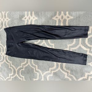Koral black shiny lustrous leggings, black size small